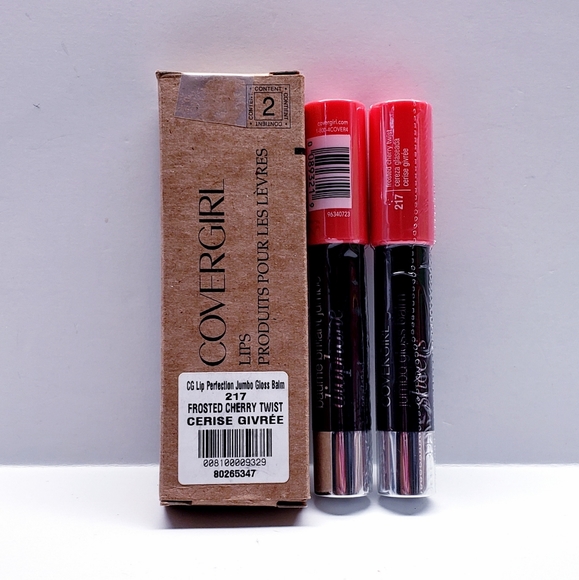 Cover Girl Lip Perfection Jumbo Gloss Balm Sheers, #217 Frosted Cherry Twist - Picture 4 of 7